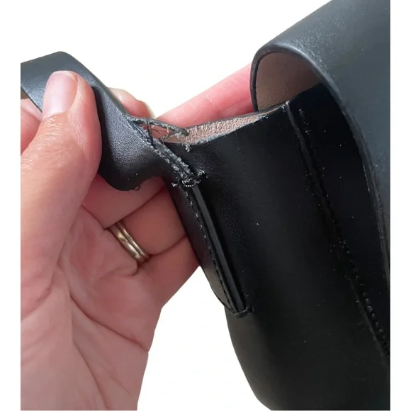 KATE SPADE Black and Light Pink Leather Crossbody Purse - Picture 12 of 13